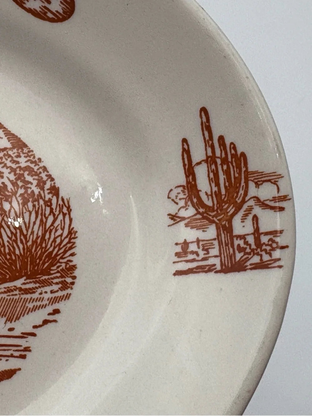 RARE Vintage Wallace China 49er Pattern Oval Serving Plate